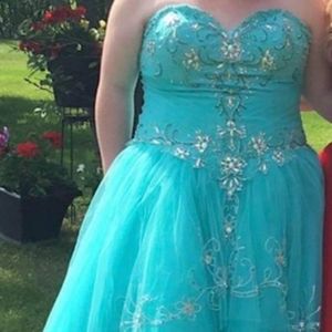 Strapless Graduation Dress